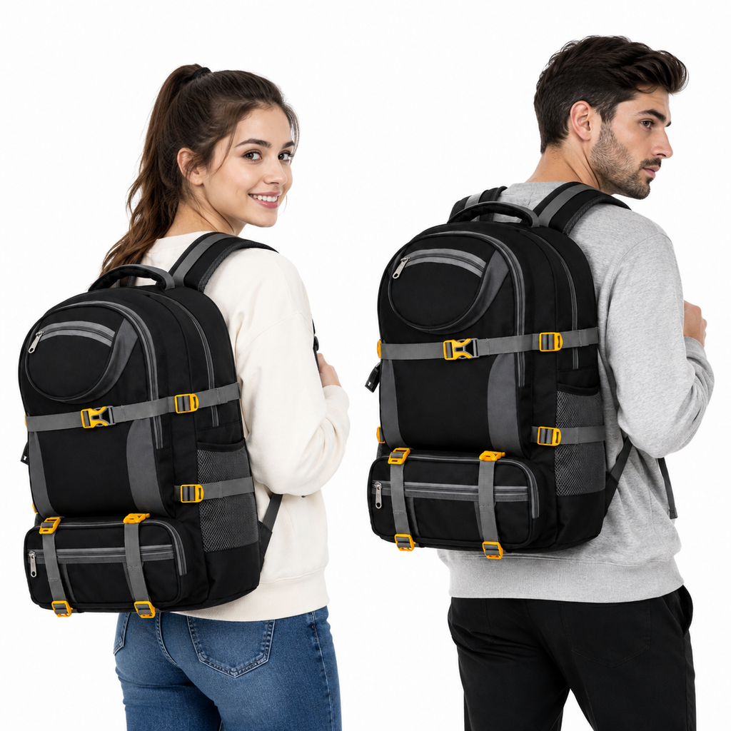 Water-Resistant Hiking & Trekking Backpack – Large Capacity Travel Rucksack with Laptop Compartment