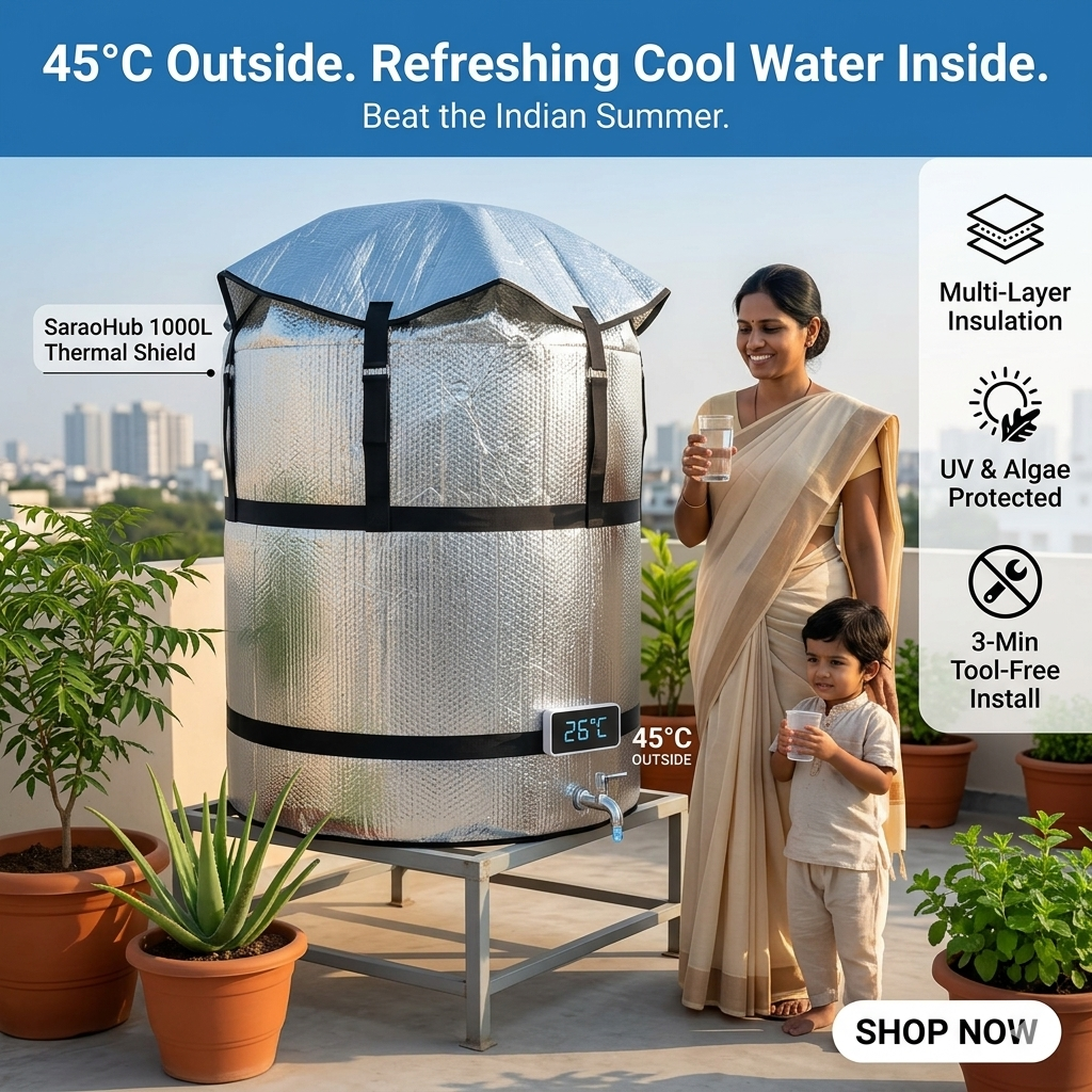 Premium Thermal Water Tank Jacket | UV Protected Insulation Cover