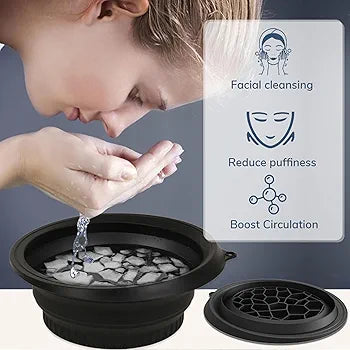 Premium Collapsible Ice Facial Wash Basin – Minimalist Skincare Essential