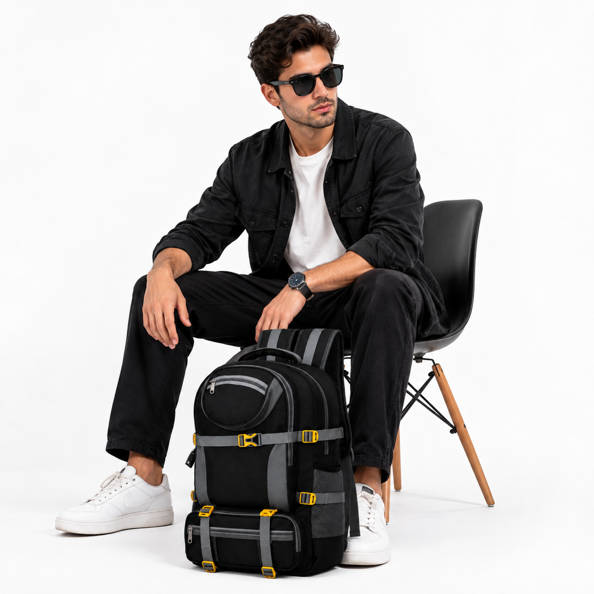 Water-Resistant Hiking & Trekking Backpack – Large Capacity Travel Rucksack with Laptop Compartment