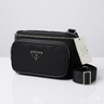 Tessuto Nylon Belt Bag – Black Luxury Waist Pouch with Authenticity Card