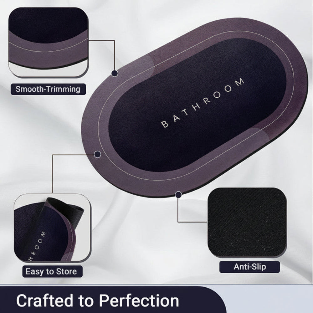 Quick-Dry Anti-Slip Luxury Bath Mat
