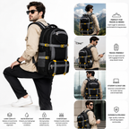 Water-Resistant Hiking & Trekking Backpack – Large Capacity Travel Rucksack with Laptop Compartment