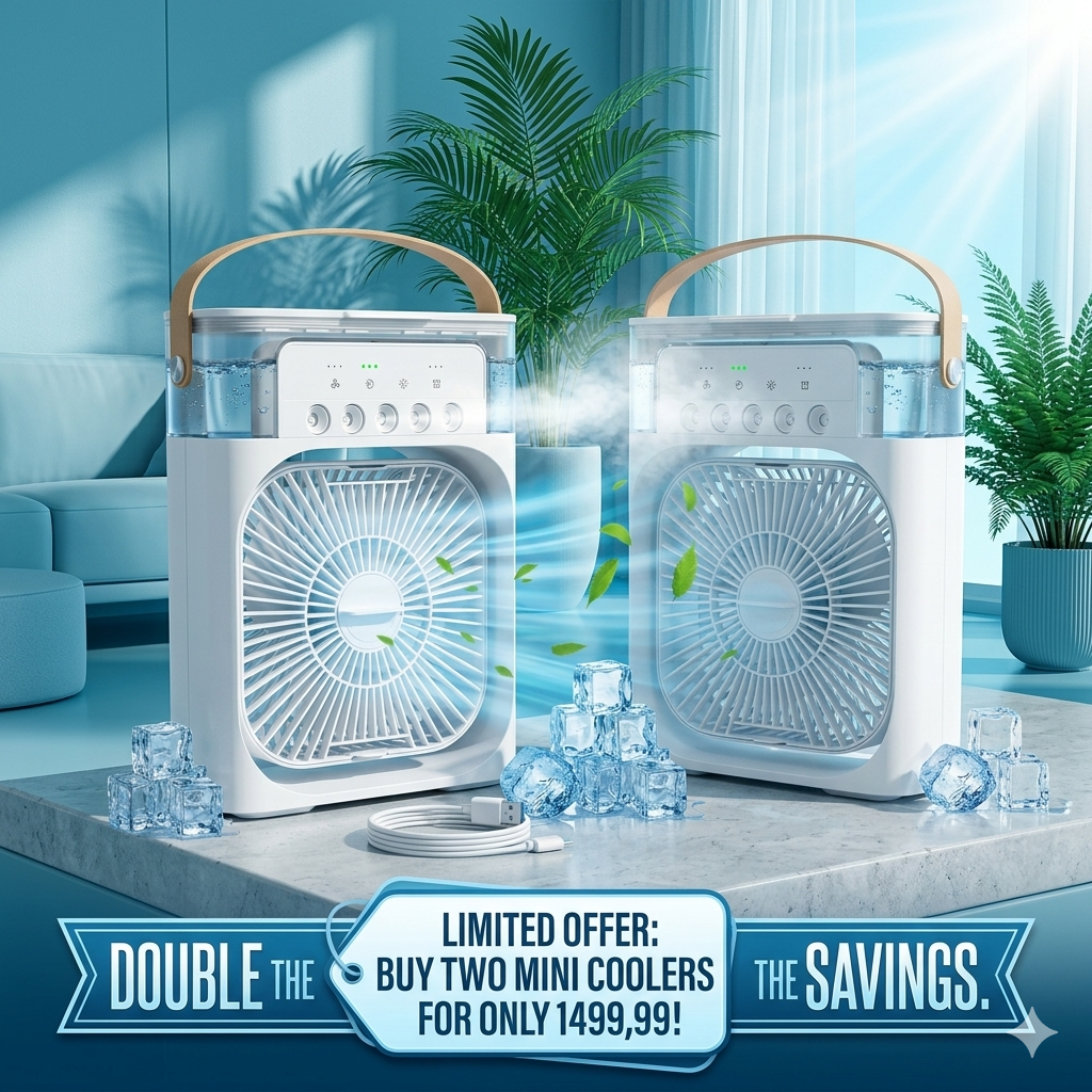 UltraChill Pro: 3-in-1 Portable Mist Air Cooler & Humidifier with Child-Safe Cooling Tech – 2026 Edition (Copy)