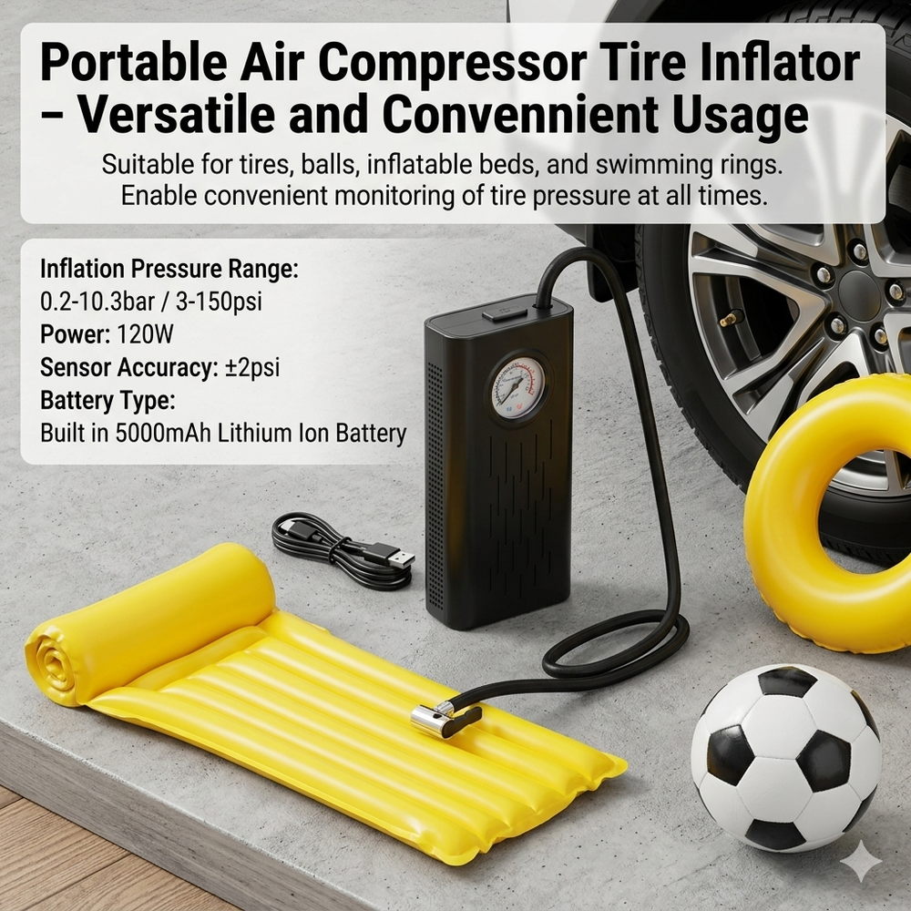 Premium Cordless Electric Air Compressor