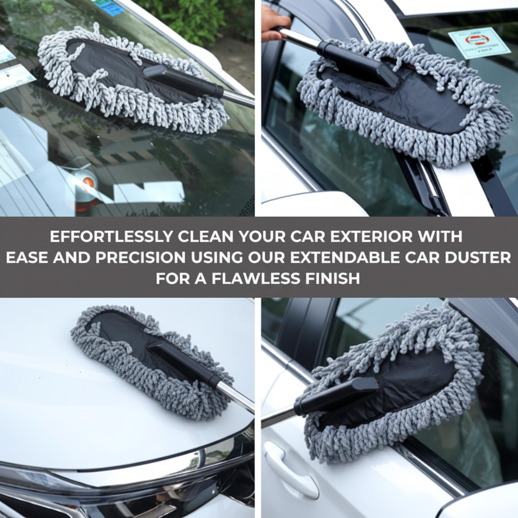 Microfiber Car Duster for Car Cleaning | Extendable Dust Cleaner India