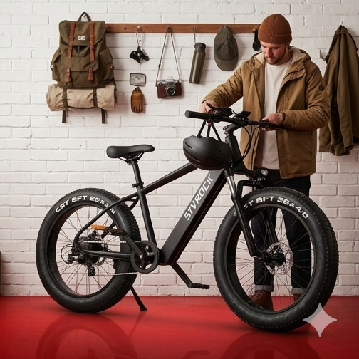 Professional Electric Bike For Adults, 26 X 4.0 Inches Fat Tire Electric Mountain Bicycle, 1000W Motor 48V 15Ah Ebike For Trail Riding, Excursion And Commute, UL And GCC Certified