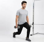 Men's Solid T-Shirt Combo Pack of 4 – Multicolor Regular Fit Dry-Fit Round Neck Half Sleeve Sports T-Shirts