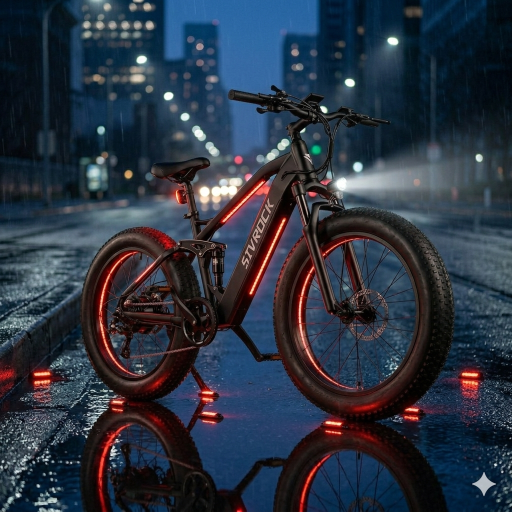 Professional Electric Bike For Adults, 26 X 4.0 Inches Fat Tire Electric Mountain Bicycle, 1000W Motor 48V 15Ah Ebike For Trail Riding, Excursion And Commute, UL And GCC Certified