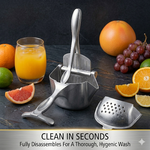 Stainless Steel Hand Press Juicer Machine | Heavy Duty Manual Fruit & Lemon Squeezer