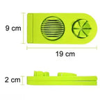 Rimoal 2 in 1 Egg Cutter and Slicer – Plastic Kitchen Tool (Green)